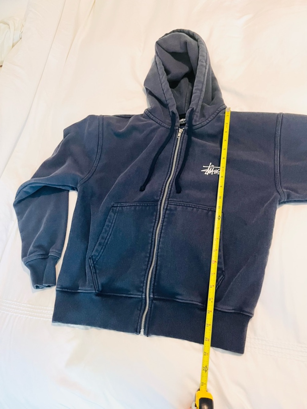 BASIC STÜSSY ZIP HOODIE PIGMENT DYED S - Picture 5 of 7